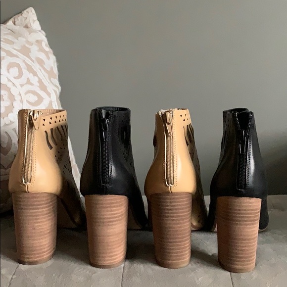 TWO Pairs of Cutout Peeptoe Brand New Booties - Picture 6 of 7